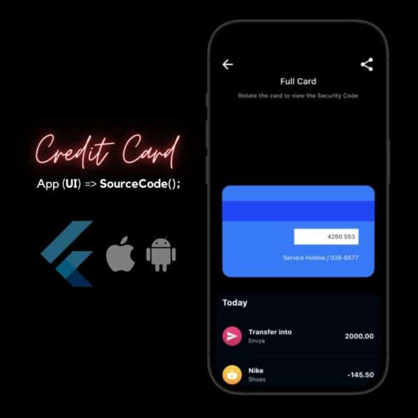 bank credit card app ui animation with flutter for IOS & Android - Image 4