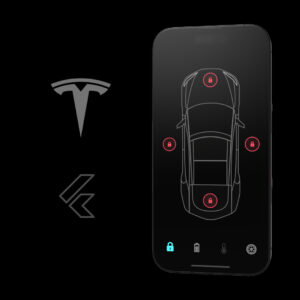 Tesla Electric Car Controls App UI Animation Bundle with Flutter
