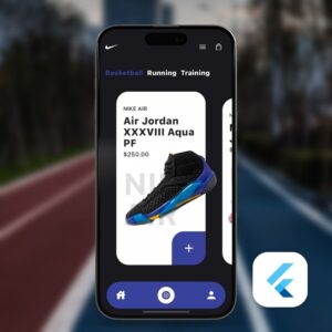 Nike Running Shoes Flutter UI Kit Cover